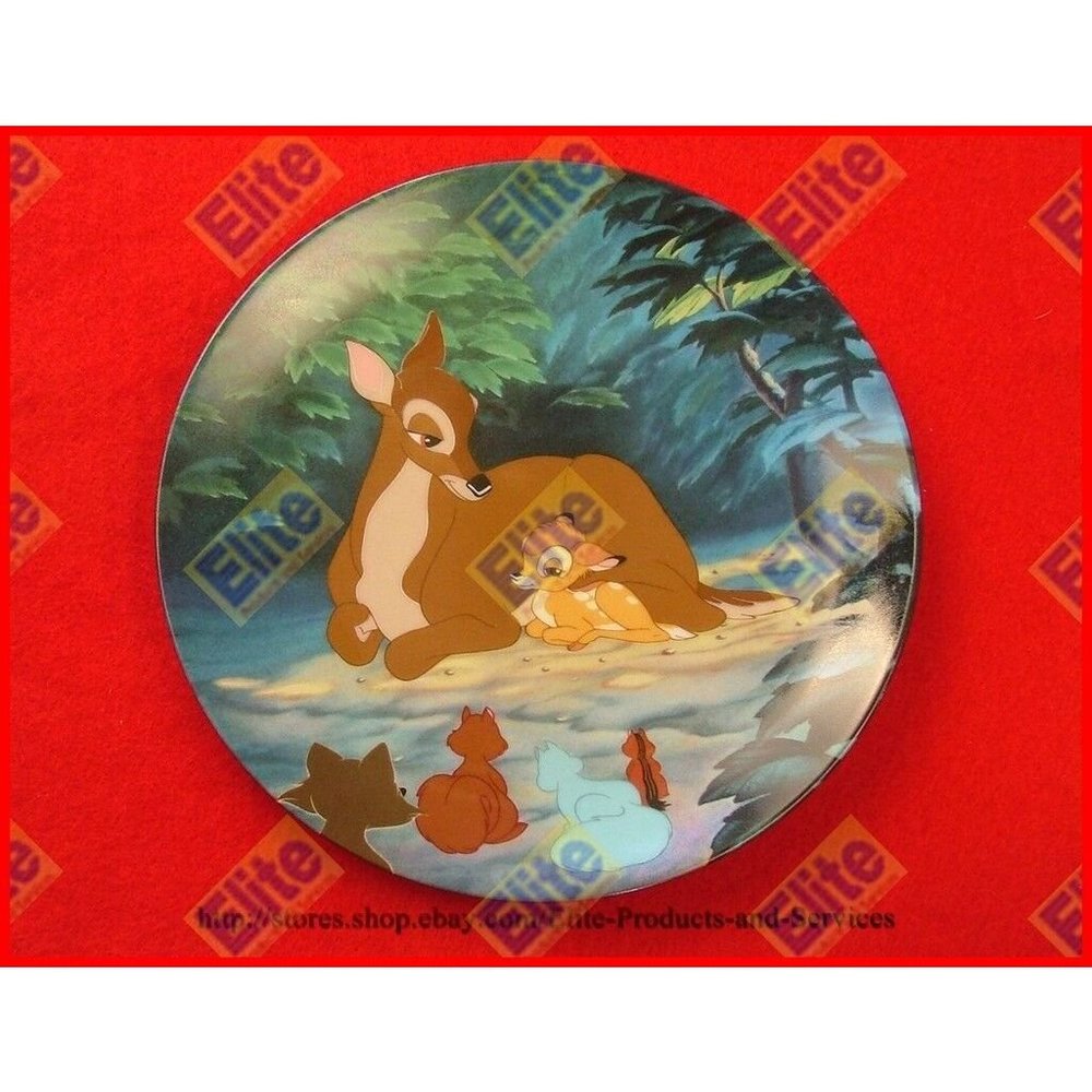 Bambi Collectors Plate "Hello, Little‎ Prince" by Knowles/Disney